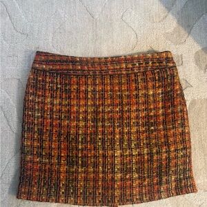Outback Red Orange and Black Mini Skirt